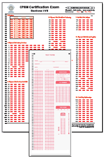 custom or standard 'scantron' ParSCORE forms